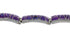 Magenta Turquoise Jewelry Sterling Silver Link Bracelet AX55285